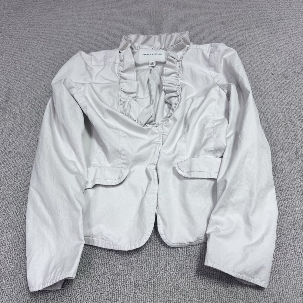Banana Republic Blazer Jacket Beige Long Sleeve Women’s Size Small